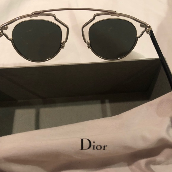 Dior ‘So Real’ silver mirrored sunglasses